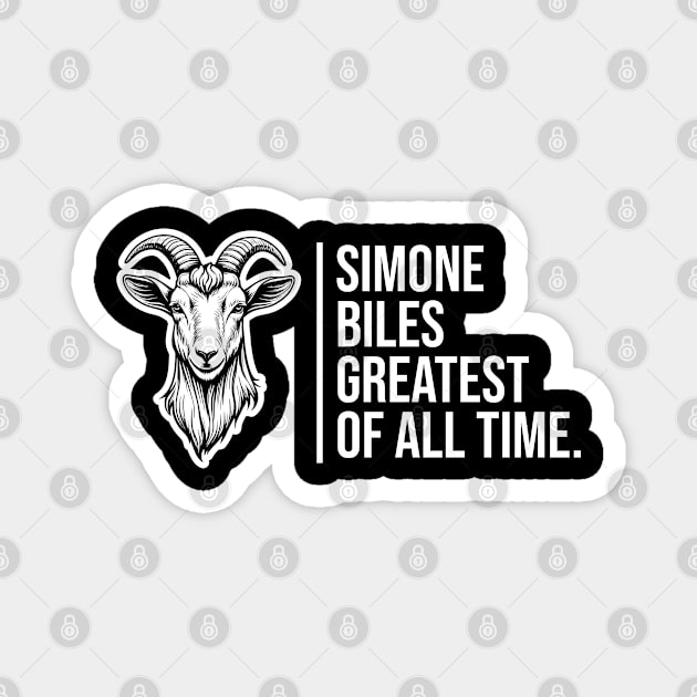 Simone Biles, The GOAT, The Greatest of All Time Magnet by UrbanLifeApparel