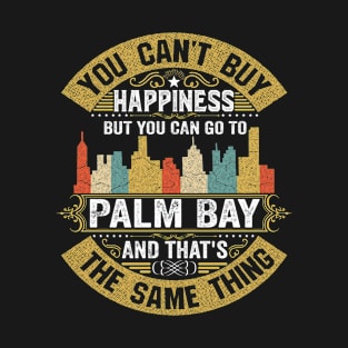 Palm Bay City Florida State USA Flag Native American T-Shirt