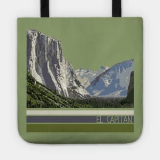 El Capitan mountain illustration Tote