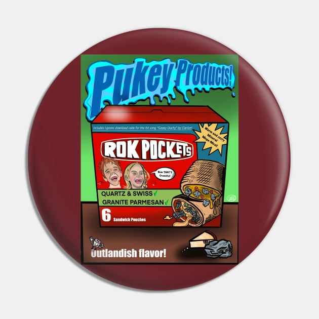 Pukey  Products 3 "Rok Pockets" Pin by Popoffthepage