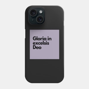 gloria in excelsis deo, purple Phone Case