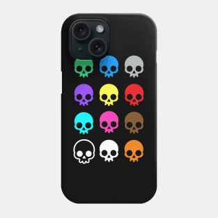 Colourful Skulls Phone Case