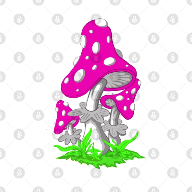 Purple toadstool by TheEndDesign