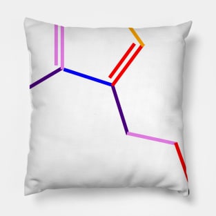 DMT Molecule Rainbow Chemistry Pillow