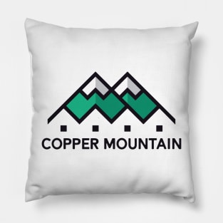 Copper Mountain Colorado Ski Badge Sticker snow Pillow