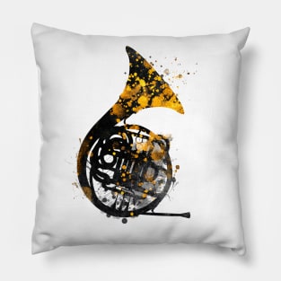 french horn music art #music Pillow