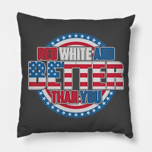 Red White & Better Pillow