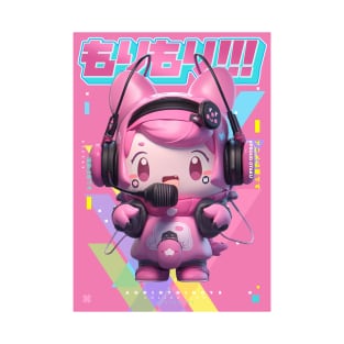 MC HAPPY - AUDIO THINGYS COLLECTION | Anime Manga Kawaii Chibi Musician Pop Art Design | PROUD OTAKU T-Shirt