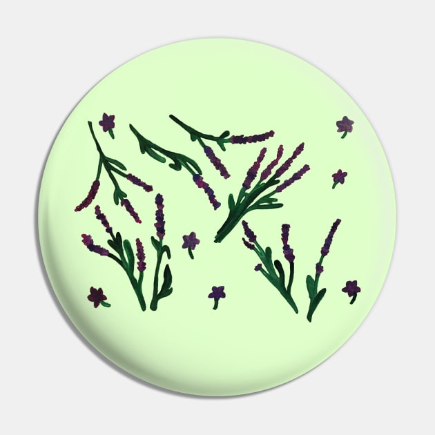 Lavender Flower Pink Background Pin by Anke Wonder 