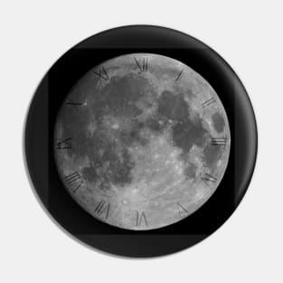 Full moon on black sky background Pin