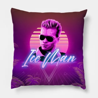 Iceman 80's Retrowave Pillow