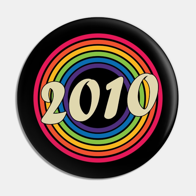 2010 - Retro Rainbow Style Pin by MaydenArt