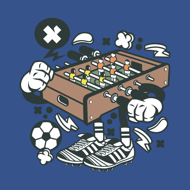 Disover Cartoon Football Table - Football - T-Shirt