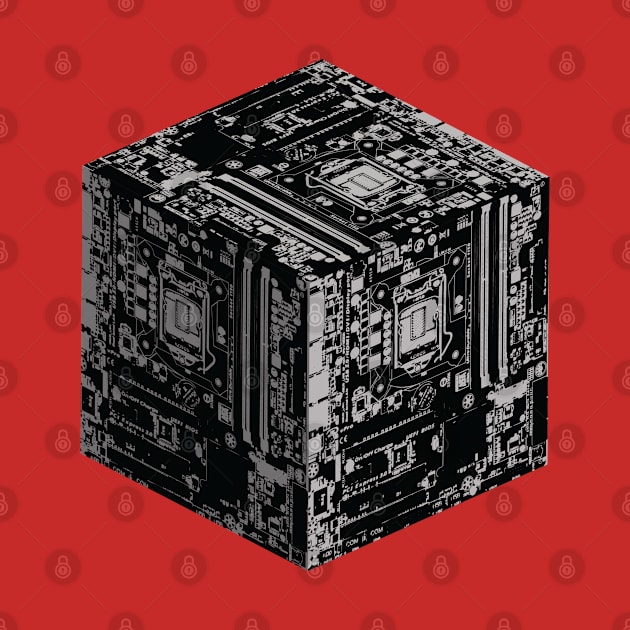 The Motherboard Cube by PixelDot Gra.FX Collection