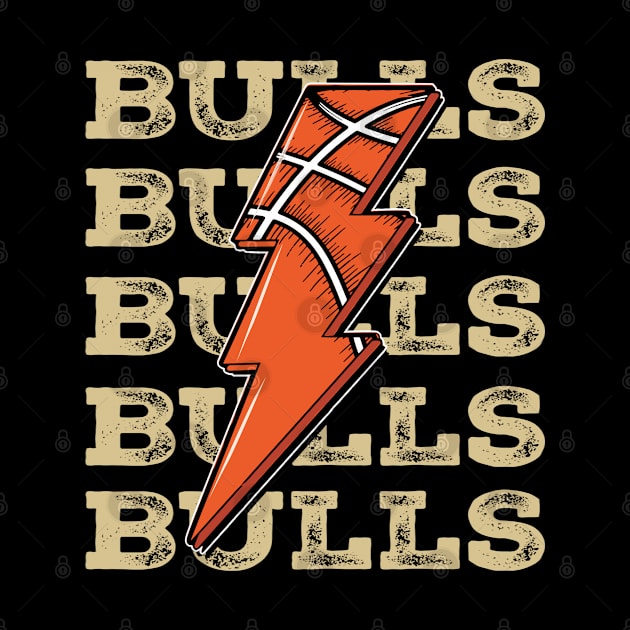 Funny Sports Bulls Proud Name Basketball Classic by Irwin Bradtke