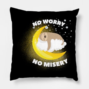 No hurry no misery - Sloth Pillow