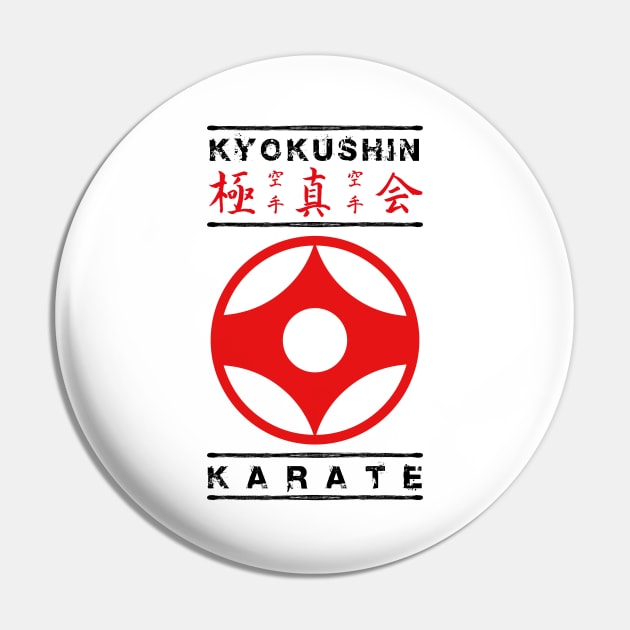 Kyokushin Karate Pin by juyodesign