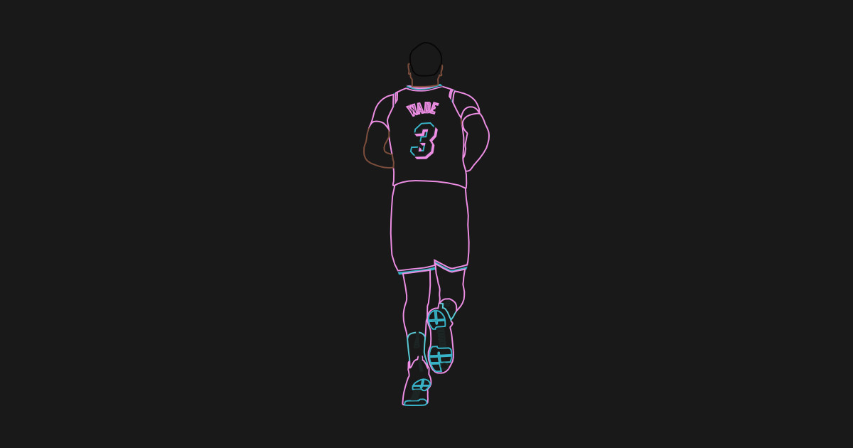 dwyane wade nike vicewave name & number tee