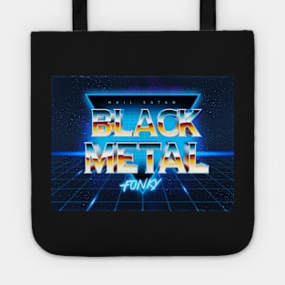 Black Metal Funky Tote