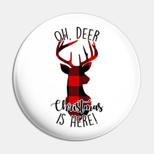 Oh, Deer Christmas is Here Reindeer Pin