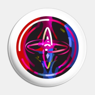 Abstract power emblem Pin