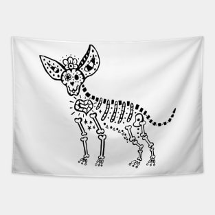 Day of The Dead Chihuahua Tapestry