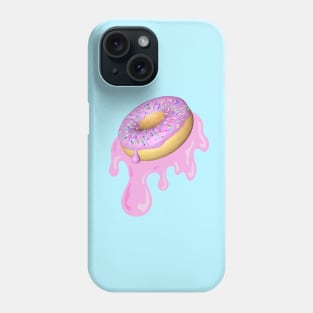 Pink Donut with Rainbow Sprinkles Phone Case