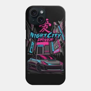 Nissan 350z Night City Driver Phone Case