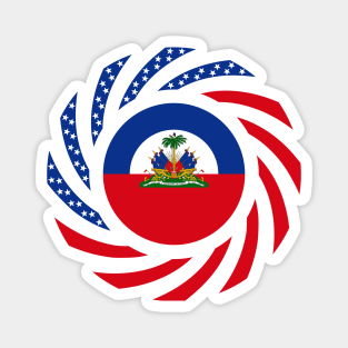 Haitian American Multinational Patriot Flag Magnet