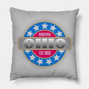 Ohio Patriotic Pillow