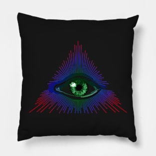 Psychedelic Art All Seeing Eye Third Eye Alchemy Psychic Visionary Pillow