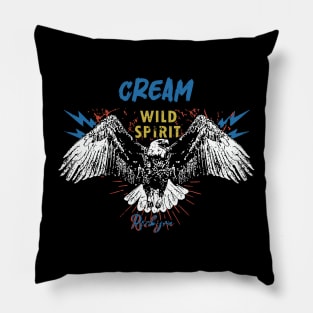 cream the wild spirits Pillow