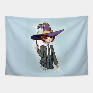 School Witch Tapestry