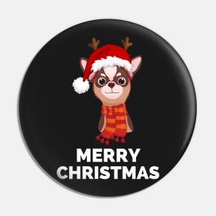 Chihuahua Funny Holiday Christmas - Chihuahua Funny Holiday Christmas Celebration - Chihuahua Lover Gifts Pin