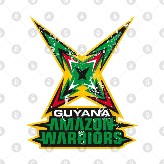 Guyana Amazon Warrior DISTRESSED LOOK by rumsport