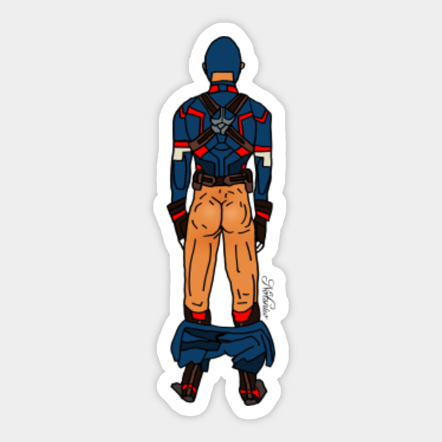 American Butt Light Skin Super Heroes Sticker Teepublic She attendsis a member of the super hero girls and a student at metropolis high school. american butt light skin