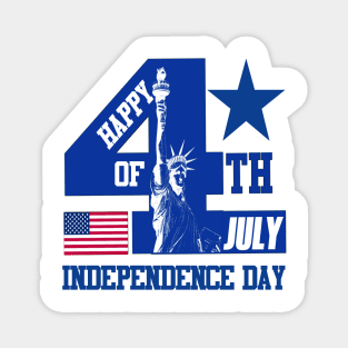 Happy 4th Of July Independence Day Magnet