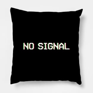 Old TV No Signal RGB glitch Pillow