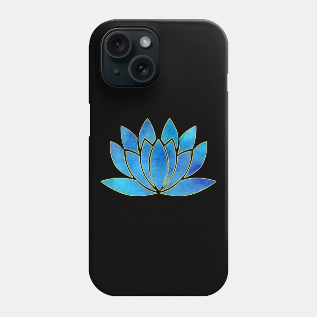 Flower of Life blue Phone Case by LebensART