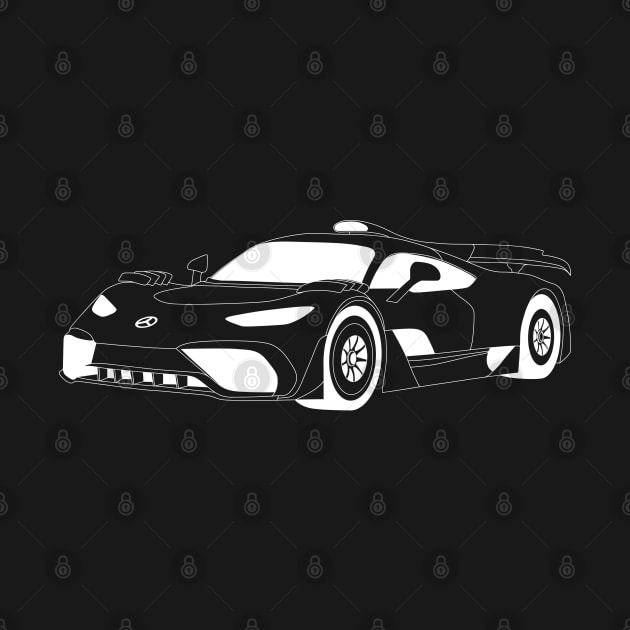 Amg One White Outline by kindacoolbutnotreally