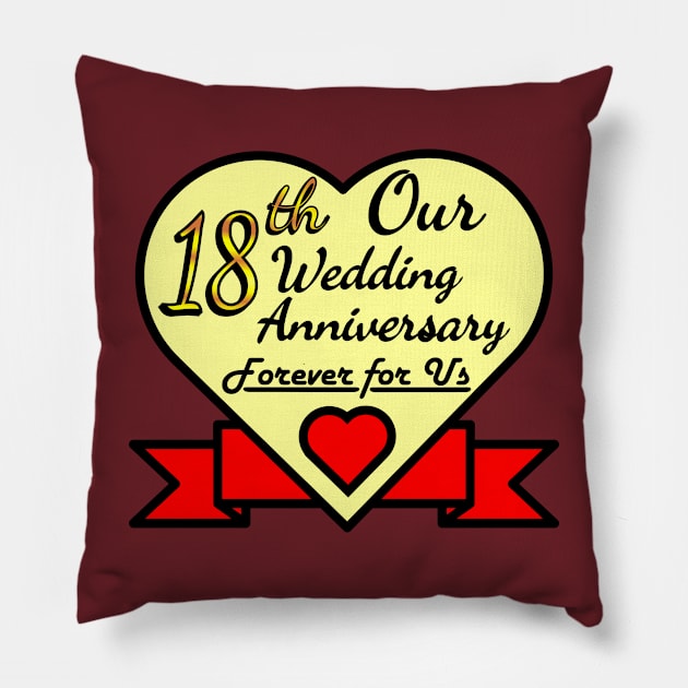 Our 18th Wedding anniversary Pillow by POD_CHOIRUL