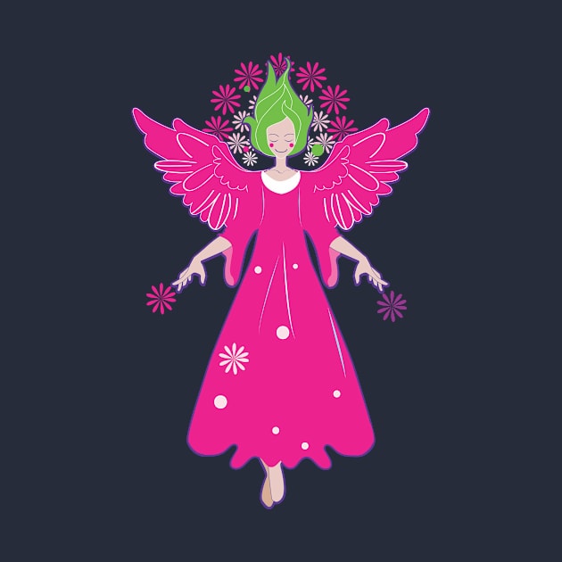 Pink Spring Angel by emma17