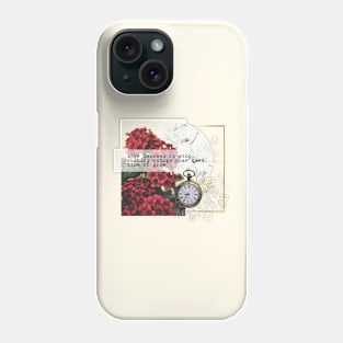 Aesthetic, vintage, retro, cottagecore, vaporware, gifts gift ideas, positive, quote, love, romantic, inspiration, motivation, floral Phone Case