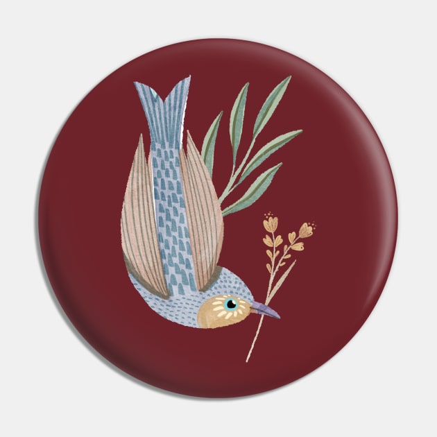 Bird Branch Pin by Rebelform