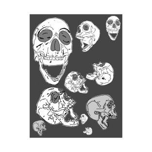 Retro laughing skulls T-Shirt