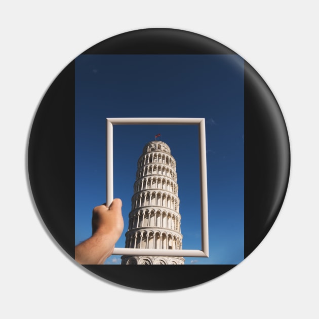 Pisa Tower Pin by mooonthemoon