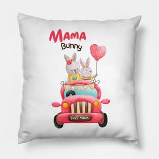 best mama bunny ever, love mom 2023 Pillow