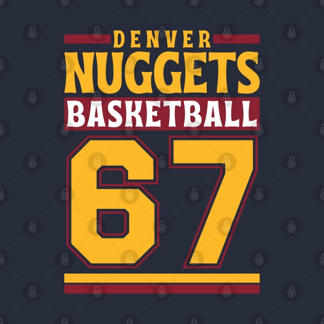 Denver Nuggets 1967 Basketball Limited Edition by Astronaut.co