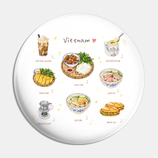 Vietnamese Foods Illustration❤️ 越南美食插畫 Pin