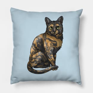 Cute Tortoiseshell Cat Pillow